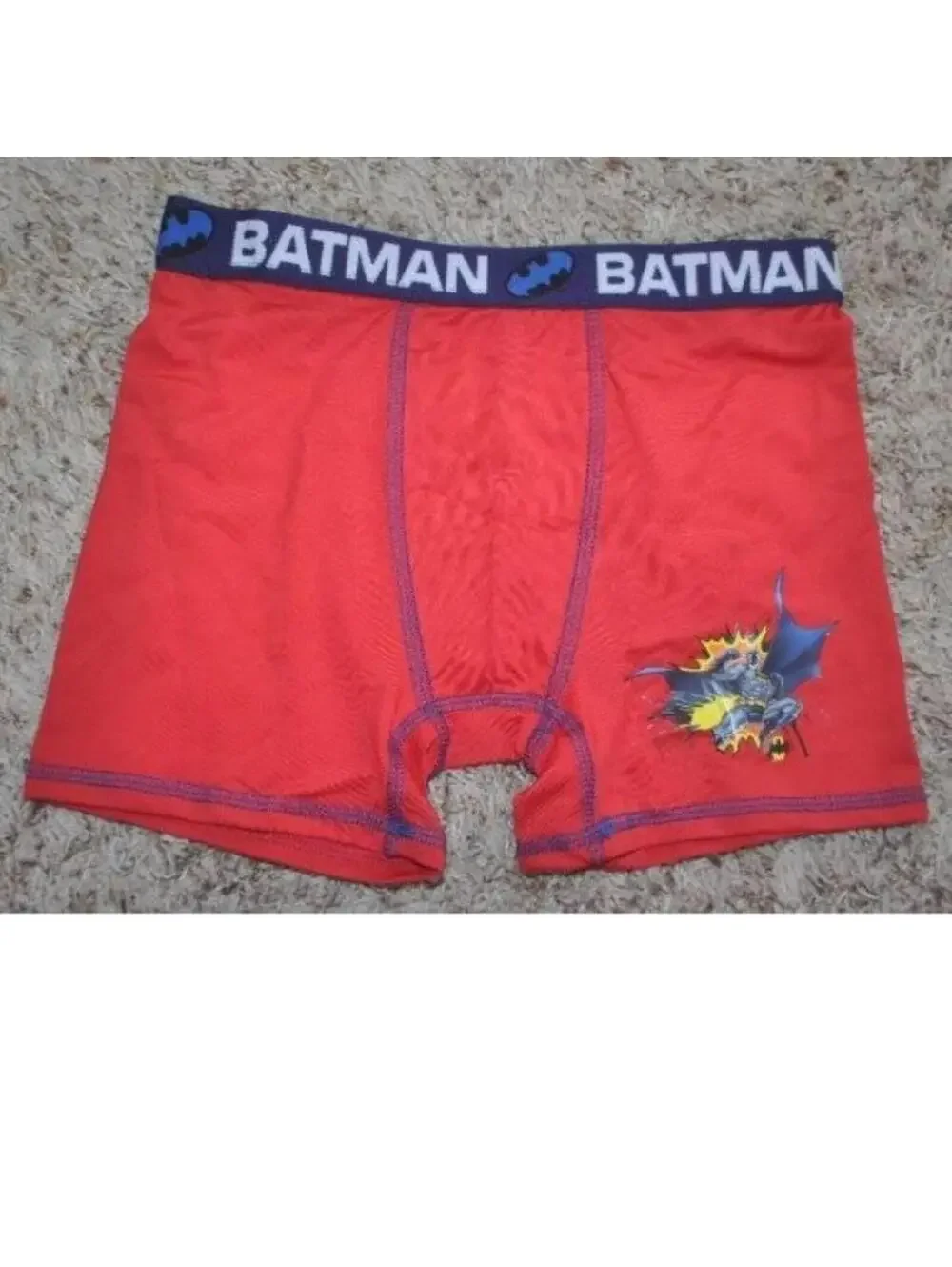 Boys Batman Boxers Underwear sz 10 DC Comic Stretch Tagless Bioworld Set of 2